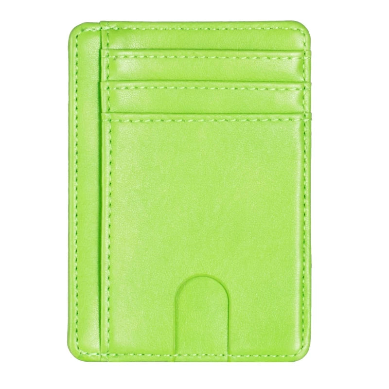 Elite RFID Leather Card Holder – Slim Unisex Wallet 2025