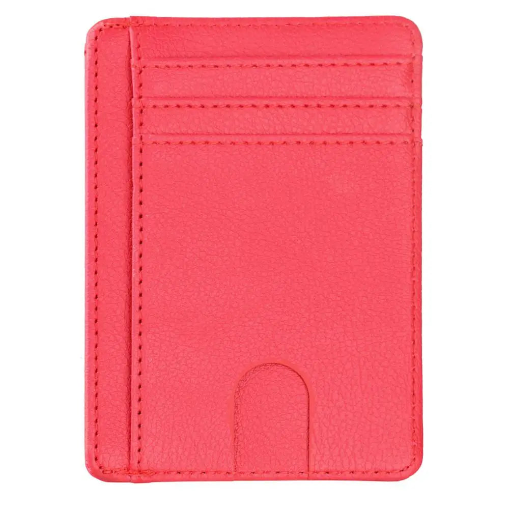 Elite RFID Leather Card Holder – Slim Unisex Wallet 2025