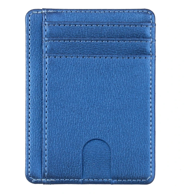 Elite RFID Leather Card Holder – Slim Unisex Wallet 2025