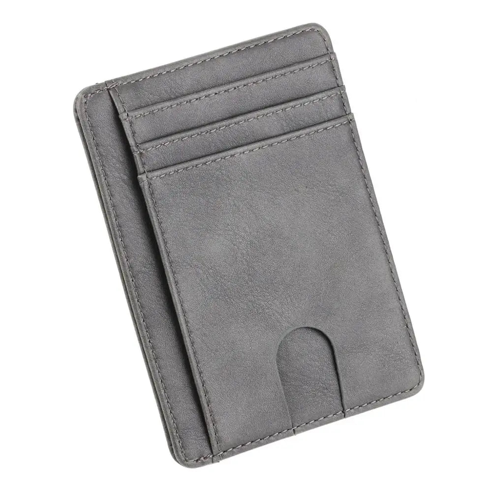 Elite RFID Leather Card Holder – Slim Unisex Wallet 2025