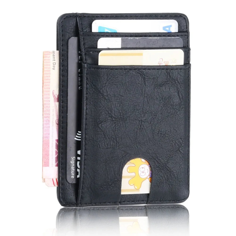 Elite RFID Leather Card Holder – Slim Unisex Wallet 2025