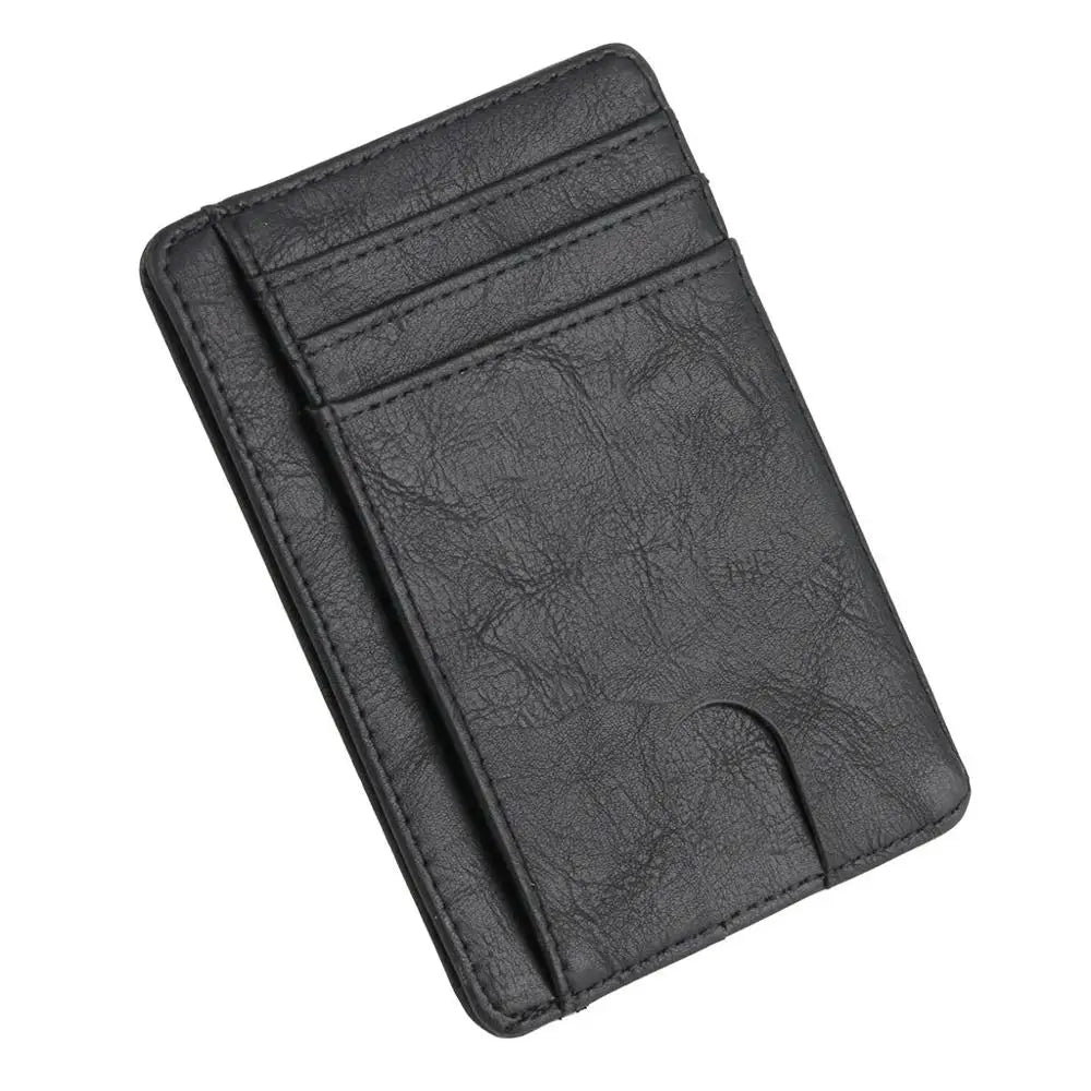Elite RFID Leather Card Holder – Slim Unisex Wallet 2025