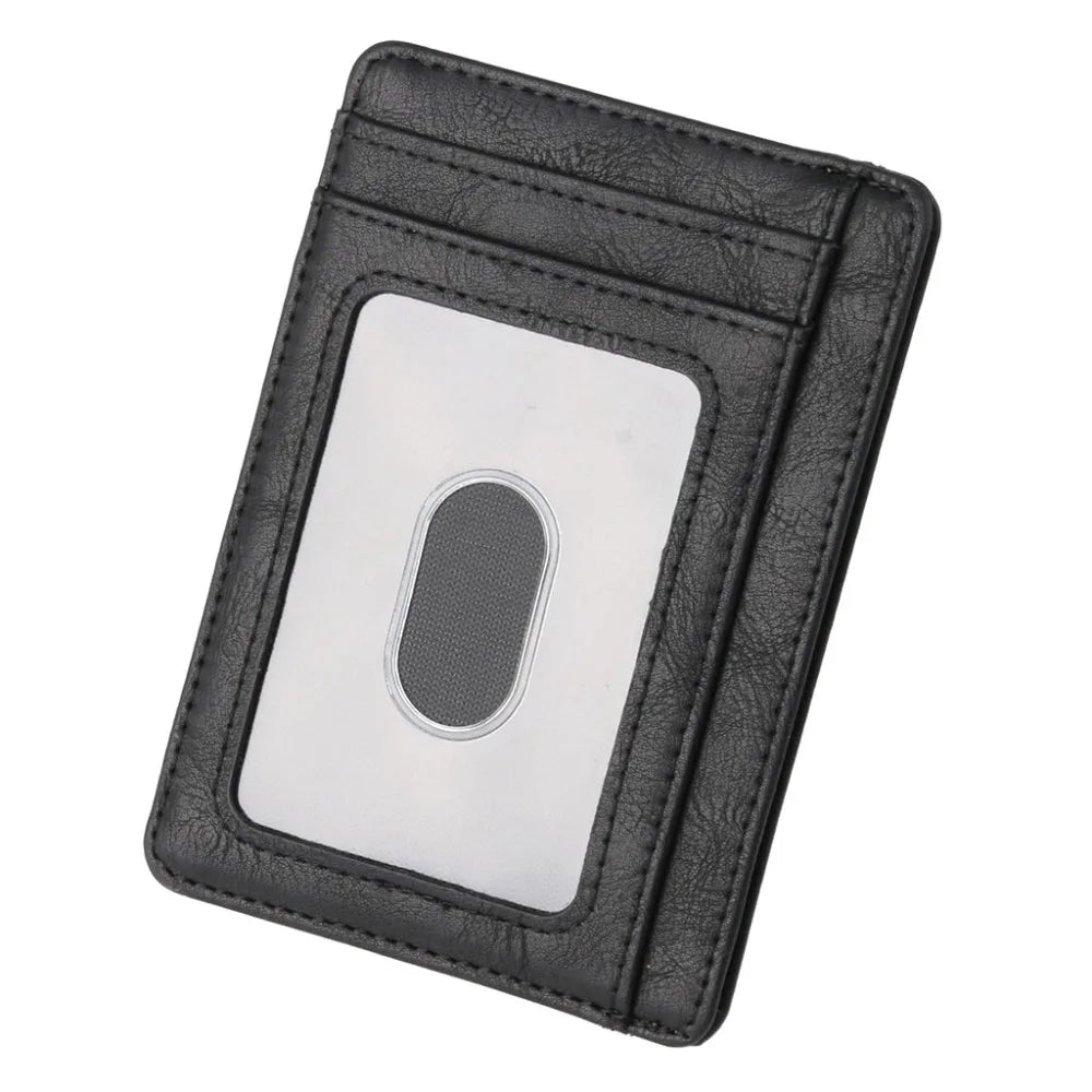 Elite RFID Leather Card Holder – Slim Unisex Wallet 2025
