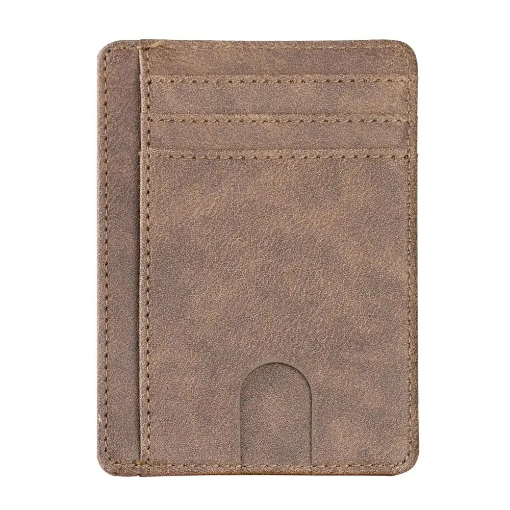 Elite RFID Leather Card Holder – Slim Unisex Wallet 2025
