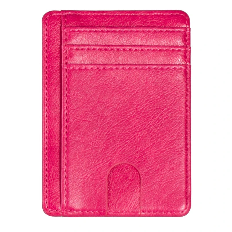 Elite RFID Leather Card Holder – Slim Unisex Wallet 2025