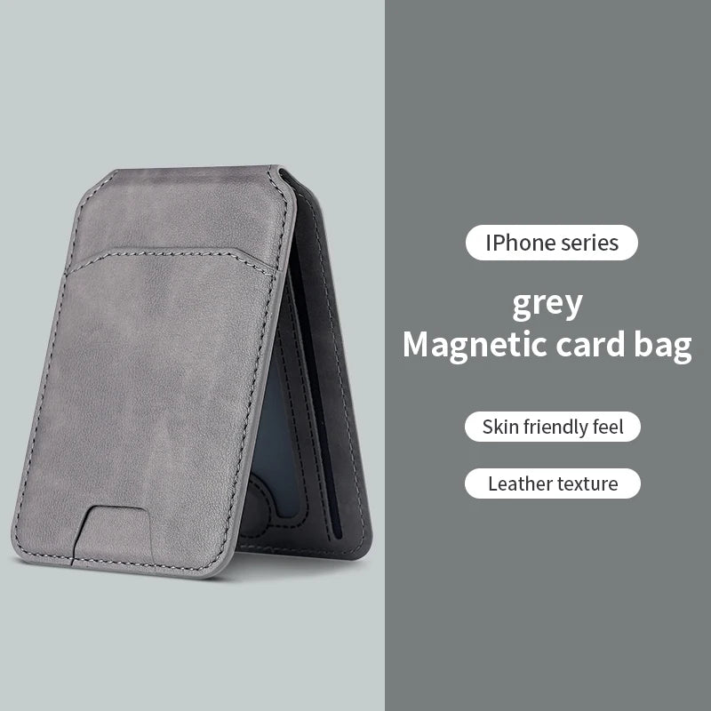 MagSafe Leather Wallet – Magnetic Card Holder Case for iPhone
